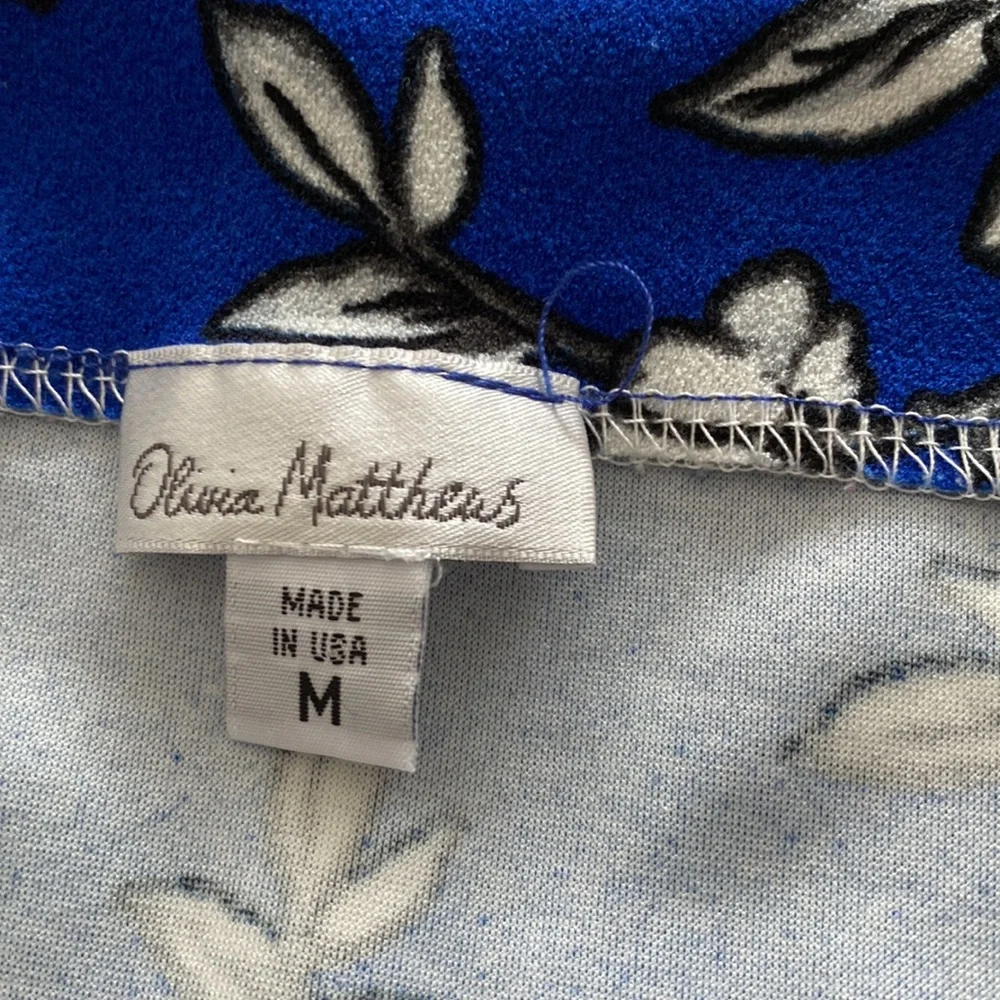 OLIVIA MATTHEWS Off-the-Shoulder Chinoiserie Floral Dress - Picture 6 of 12